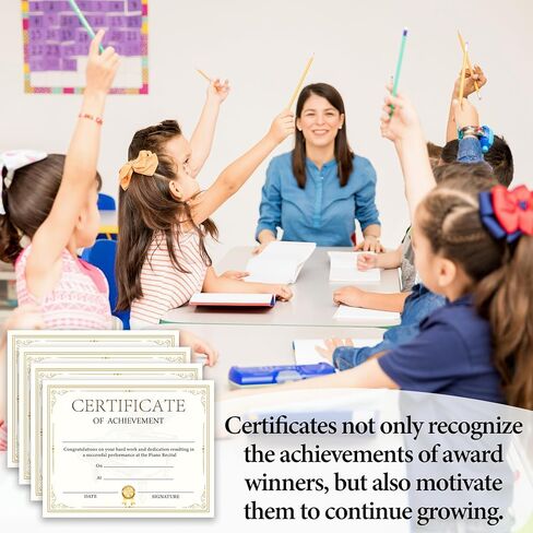 Attendance Certificates of Recognition, Super Star Award Certificates for Students, Certificate of Achievement, Back to School Teacher Supplies, Attendance Certificate Gifts for Kids, 25 Pcs (06) in Kuwait