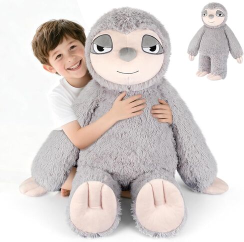 عملاق Capybara Plush 30 "، Jumbo Soft Capybara محشو بالحيوان ، ألعاب أفخم العملاقة وسادة تعانق لتخفيف الإجهاد ومساعدات النوم ، هدية ضخمة Cuddly Capibara Plushie للأطفال البالغين in Kuwait