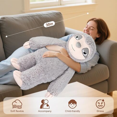 عملاق Capybara Plush 30 "، Jumbo Soft Capybara محشو بالحيوان ، ألعاب أفخم العملاقة وسادة تعانق لتخفيف الإجهاد ومساعدات النوم ، هدية ضخمة Cuddly Capibara Plushie للأطفال البالغين in Kuwait
