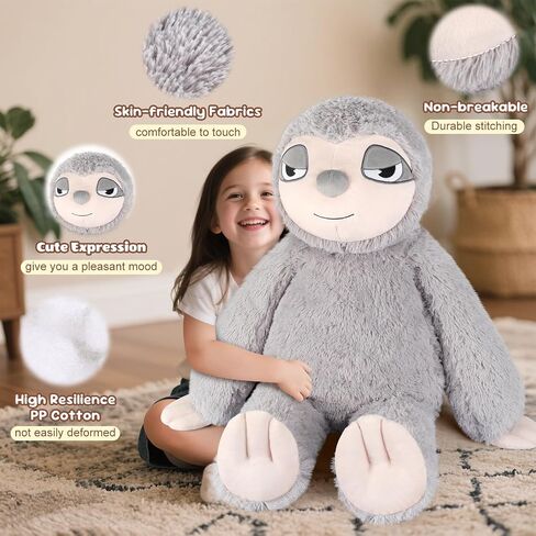عملاق Capybara Plush 30 "، Jumbo Soft Capybara محشو بالحيوان ، ألعاب أفخم العملاقة وسادة تعانق لتخفيف الإجهاد ومساعدات النوم ، هدية ضخمة Cuddly Capibara Plushie للأطفال البالغين in Kuwait