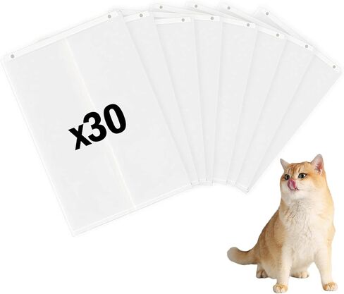 ترقية بطانات قمامة القمامة تصميم للحيوانات الأليفة*ثلج الثلج+ صندوق القمامة ، 60 جهاز كمبيوتر الشخصي حقائب أدراج النفايات ذاتيا لصندوق القمامة القط التلقائي (60 جهاز كمبيوتر) in Kuwait