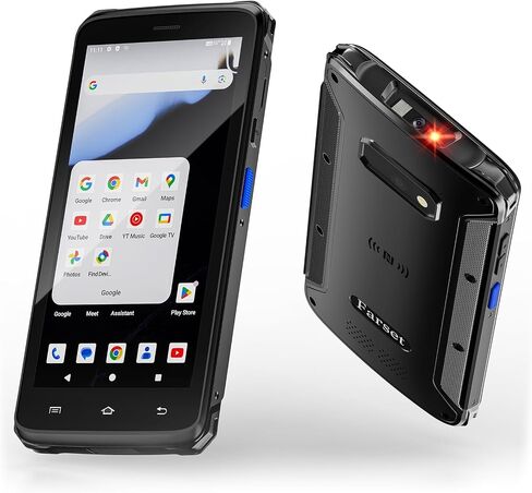 Farset G47 PDA Android Compatible with Honeywell N6603 Engine, Android 12 Barcode Scanner, 5.5 inch Touchscreen Mobile Computer, WiFi 5, 4G LTE, 64GB+6GB, IP67 Handheld Terminal for Logistics in Saudi Arabia