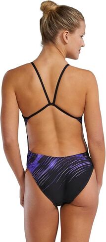 بدلة سباحة نسائية من قطعة واحدة من TYR Standard Cycloid Durafast Elite Cutoutfit، أزرق، 34 in Kuwait