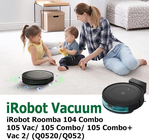 مجموعة ملحقات بديلة مكونة من 27 قطعة لجهاز iRobot Roomba Plus 405 Combo، بالإضافة إلى 505 Combo Robot، تتضمن فرشتين رئيسيتين، 6 أكياس غبار، 6 وسادات ممسحة، 4 مرشحات، 8 فرش جانبية، 1 فرشاة تنظيف in Kuwait