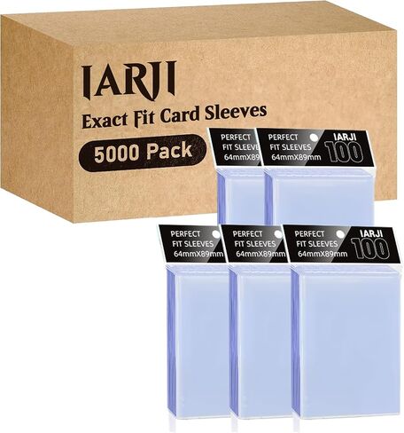 2400 Counts Perfect Fit Card Sleeves, Exact Fit Card Sleeve, Inner Sleeves for Double-Sleeving, High Clarity Trading Card Sleeve for MTG, PKM, TCG, Gaming Cards in Saudi Arabia