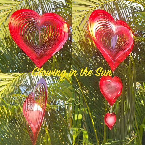 Wind Spinners Outdoor for Yard Decorations, Smooth Spinning, Stainless Steel Spinner for Yard, Outdoor Hanging (Helix Deep Green) in Kuwait