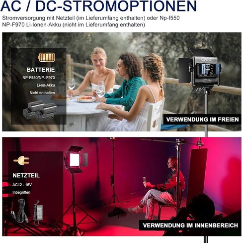 GVM RGB LED Video Light Kits, 800D 6X Upgraded Studio Lights with Optical Lens, Photography Lighting with 20 Scene Modes, Panel Lights with 19500 Lux/0.5m, Content, Filming, Portable, 3 Packs in Saudi Arabia