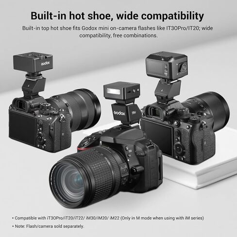 Godox TR-C TTL Hot Shoe Extender Riser لـ Canon، دعامة إمالة 0-90 درجة متوافقة مع Godox iT30Pro iT20 iT22 IM20 IM22 IM30، محول فلاش ترتد لـ Mini Speedlite أقل من 300 جرام in Kuwait