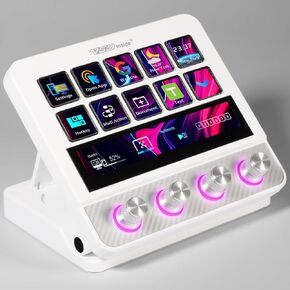 Macro Pad, Streaming Deck Stream Controller Soundboard Keypad, Programmable Keys USB Shortcut Keyboard for Gamer Streamer, Audio Mixer for OBS, YouTube, Office Desk Setup, PC, Mac in Saudi Arabia