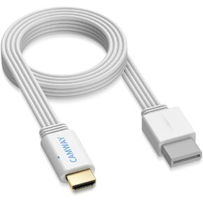 CAMWAY Wii to HDMI Converter - 1080P 5ft Wii HDMI Adapter Male Cable for Full HD Device, Compatible with Wii, Wii U, HDTV, Monitor, Supports All Wii Display Modes,Plug and Play, White in Kuwait