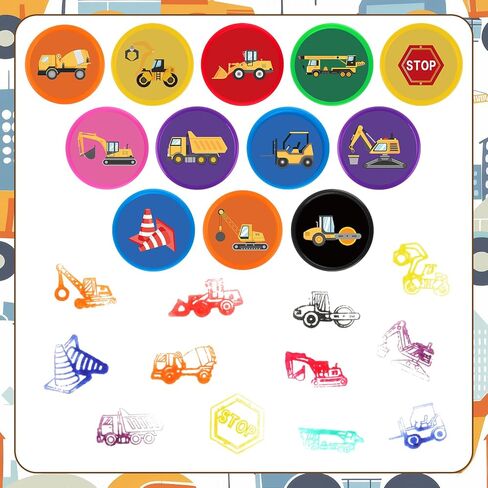 24 PCS Camp Stampers ، Adventure Adventure Holiday Stamps Supplies Suppories Fords Favors for Kids Boys Girls School Classroom Gwhats Carnival ، Godie Bag Higds Baby Shower (6 Colors) in Saudi Arabia