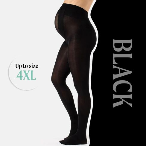 CALZITALY - Opaque Maternity Pantyhose - Pregnancy Tights for Women - 100 DEN Italian Hosiery (M, Navy) in Saudi Arabia