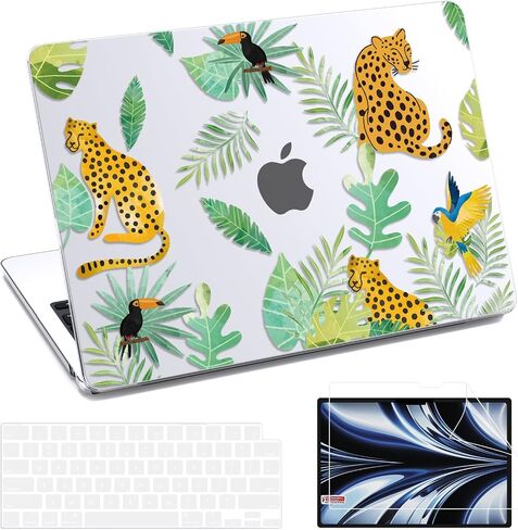 متوافق مع MacBook Air 13 Inch Case 2025-2022 M4 M3 M2 Models A3240 A3113 A2681 ، غطاء القشرة الصلبة مع حامي الشاشة ولوحة المفاتيح لـ MacBook Air 13.6 " in Kuwait