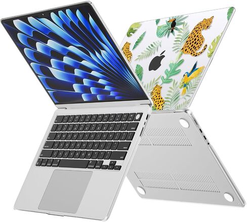متوافق مع MacBook Air 13 Inch Case 2025-2022 M4 M3 M2 Models A3240 A3113 A2681 ، غطاء القشرة الصلبة مع حامي الشاشة ولوحة المفاتيح لـ MacBook Air 13.6 " in Kuwait