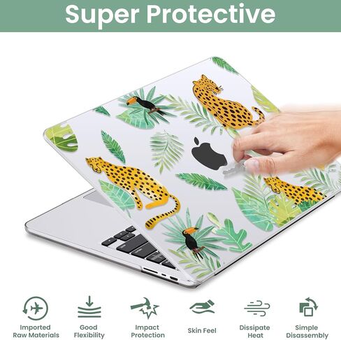 متوافق مع MacBook Air 13 Inch Case 2025-2022 M4 M3 M2 Models A3240 A3113 A2681 ، غطاء القشرة الصلبة مع حامي الشاشة ولوحة المفاتيح لـ MacBook Air 13.6 " in Kuwait