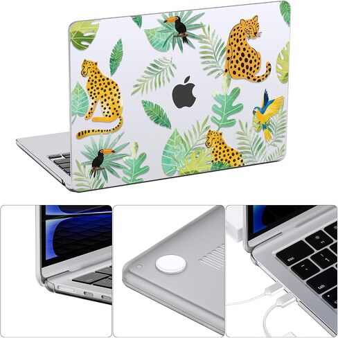 متوافق مع MacBook Air 13 Inch Case 2025-2022 M4 M3 M2 Models A3240 A3113 A2681 ، غطاء القشرة الصلبة مع حامي الشاشة ولوحة المفاتيح لـ MacBook Air 13.6 " in Kuwait