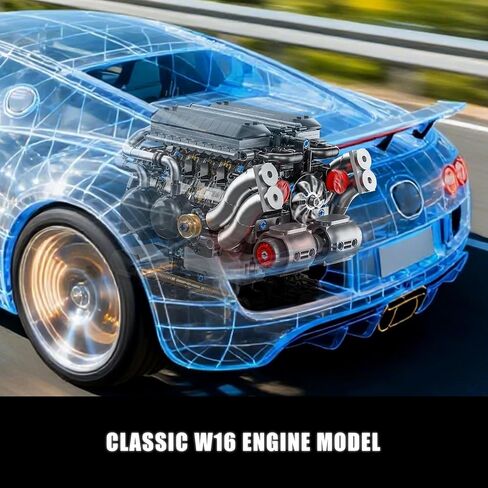 V8 Engine Building Kit for Adults, Build Your Own MOC Mini V8 Engine Model Toy for Display, Compatible with Lego Car Set, STEM Building Project for Teens & Kids Boys 8-14 (692 PCS) in Saudi Arabia
