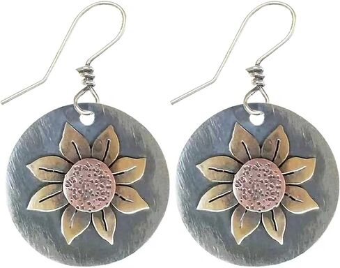 Wood Hoop Earrings, Big Boho Earrings, Wooden Boho Earrings, Dangle Earrings, Statement Bohemian Jewelry for Women, Handmade in Kuwait