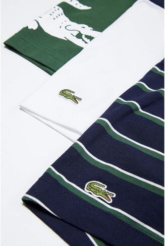 Lacoste Men's Tricolor Stretch Cotton Jersey Boxer Brief 3-Pack in Kuwait
