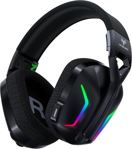 Wireless Gaming Headsets for PS5, PS4, PC, Switch, Mac, 2.4GHz Bluetooth Gaming Headphones with 7.1 Surround Sound, 50mm Drivers Wireless Headset with Microphone in Kuwait