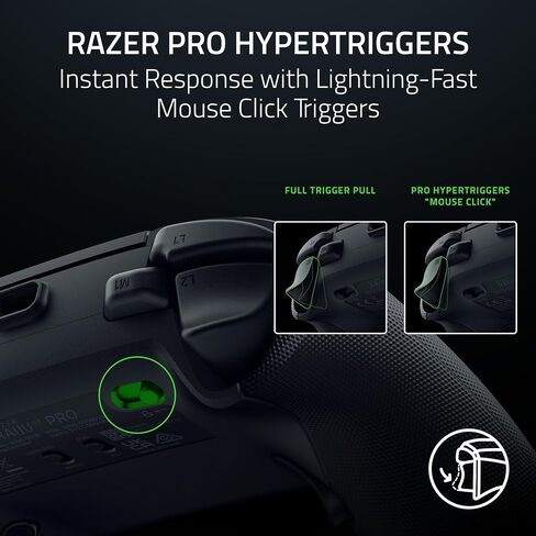 Razer Raiju V3 Pro Wireless Controller: Officially licensed for PlayStation, PS5, PC - Lag-free Esports Grade Performance - 6 Remappable Buttons - Customizable TMR Thumbsticks - Fast Triggers - Black in Kuwait
