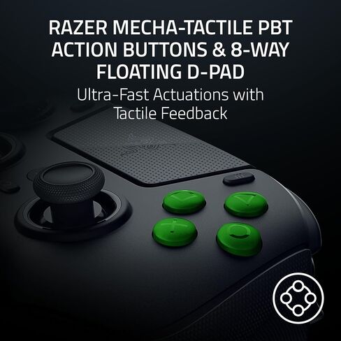 Razer Raiju V3 Pro Wireless Controller: Officially licensed for PlayStation, PS5, PC - Lag-free Esports Grade Performance - 6 Remappable Buttons - Customizable TMR Thumbsticks - Fast Triggers - Black in Kuwait