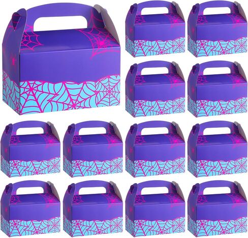 Marspark 24 Pack Cartoon Animation Party Hife Joxes/Cartoon Candy Joxes ، حقائب حمل ، أكياس هدايا للبالغين لوازم حفلة عيد ميلاد (نمط زهرة) in Saudi Arabia