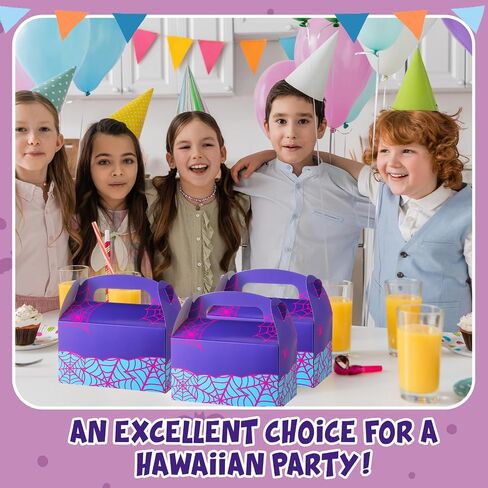 Marspark 24 Pack Cartoon Animation Party Hife Joxes/Cartoon Candy Joxes ، حقائب حمل ، أكياس هدايا للبالغين لوازم حفلة عيد ميلاد (نمط زهرة) in Saudi Arabia