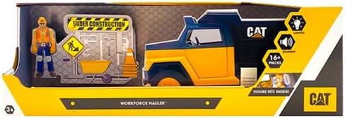 CAT Construction Workforce Jumbo Tower Crane Set, 50-Inch RC Crane Toy with 360-Degree Rotation, Hook and Wrecking Ball, Light, Skid Steer and 4" Figure, USB Rechargeable, Ages 5+ in Kuwait