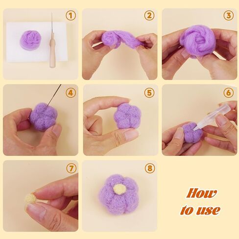 Catopia 40-Color Wool Roving Set – Generous 120g Fibre for Needle Felting, Wet Felting, Blending, and DIY Crafts，no Tools,only wools(40c roving Wool) in Saudi Arabia