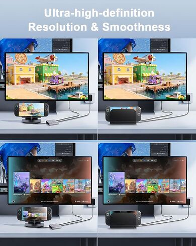 قاعدة توصيل 2 من سبائك الألومنيوم 3 في 1، محطة إرساء تلفزيون محمولة من Jaizblui لجهاز Nintendo Switch 2/Switch/OLED/ROG Ally/Legion GO، محول قاعدة سفر Switch 2 مع HDMI 4K@60 هرتز، USB 3.2 وPD 100W in Saudi Arabia