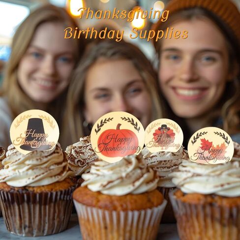 20pcs Gold Mirror Acrylic Cupcake Toppers Acrylic Engraved Cake Picks Cupcake Disc Happy Birthday Cake Decoration Circle Round Shape DIY Party Supplies in Saudi Arabia
