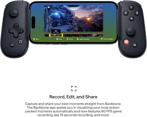 وحدة تحكم الألعاب المحمولة Backbone One إصدار Xbox - وحدة تحكم هاتف USB-C لأجهزة iPhone 15/16/17 وAndroid، العب مع Xbox Game Pass Ultimate (يشمل الوصول لمدة شهر واحد)، البث من وحدة التحكم أو الكمبيوتر الشخصي والمزيد in Kuwait