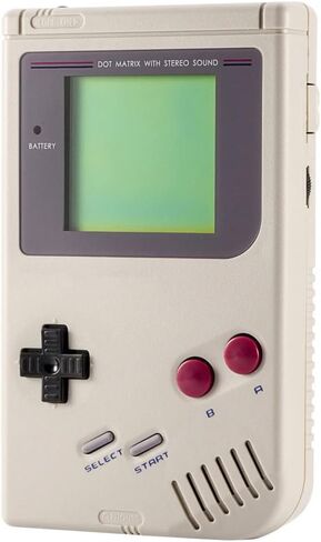 eXtremeRate Gray Replacement Full Housing Shell for Gameboy Classic 1989 GB DMG-01 Console with Screen Lens & Buttons - Handheld Game Console NOT Included in Saudi Arabia