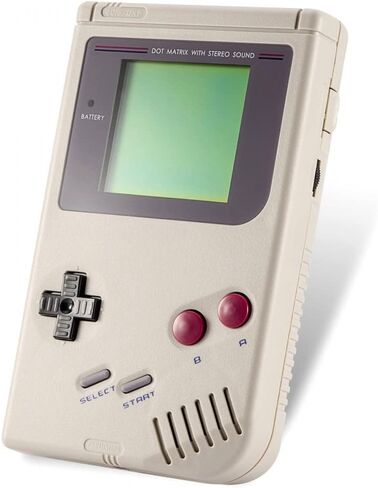 eXtremeRate Gray Replacement Full Housing Shell for Gameboy Classic 1989 GB DMG-01 Console with Screen Lens & Buttons - Handheld Game Console NOT Included in Saudi Arabia