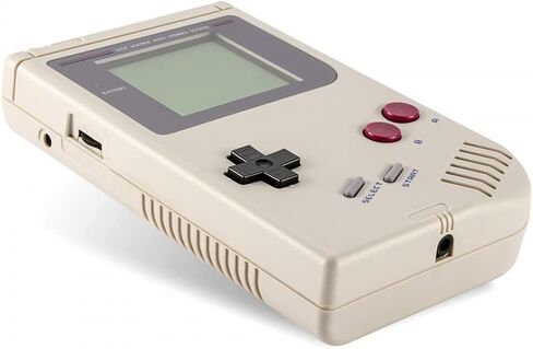 eXtremeRate Gray Replacement Full Housing Shell for Gameboy Classic 1989 GB DMG-01 Console with Screen Lens & Buttons - Handheld Game Console NOT Included in Saudi Arabia