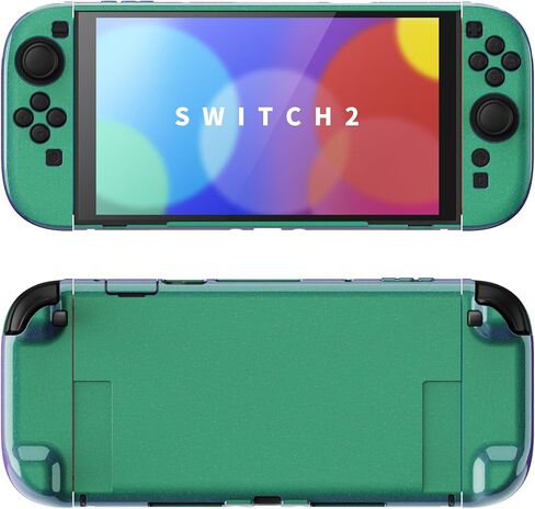 PlayVital Hard Case for Nintendo Switch 2 with Extra Stand & Thumb Grip Caps | Split Design, Dockable Protective Full-Body Shell Cover for Nintendo Switch 2 | Solid Color Series, Cherry Blossoms Pink in Saudi Arabia