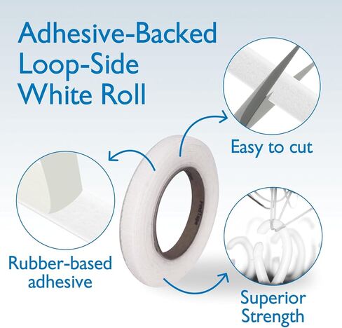 HL74-R/WHT0575L HL74-R المدعوم من لاصقة لاصق فقط لفات فقط: 1/2 "× 75 قدم/حلقة فقط ، أبيض فقط in Saudi Arabia