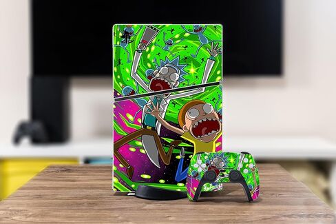 غلاف PEYANZ من الفينيل متوافق مع جهاز PS5 Slim (الإصدار الرقمي) | طباعة عالية الدقة، مقاومة للخدش، تطبيق خالٍ من الفقاعات in Kuwait