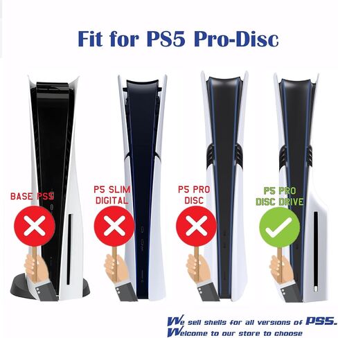 غلاف PEYANZ من الفينيل متوافق مع جهاز PS5 Slim (الإصدار الرقمي) | طباعة عالية الدقة، مقاومة للخدش، تطبيق خالٍ من الفقاعات in Kuwait