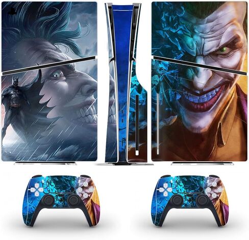 غلاف PEYANZ من الفينيل متوافق مع جهاز PS5 Slim (الإصدار الرقمي) | طباعة عالية الدقة، مقاومة للخدش، تطبيق خالٍ من الفقاعات in Kuwait