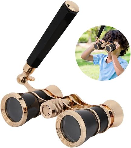 Opera Binocular Telescope Theater Portable 3X25 BK7 Optical Glass Clear Sharp Detailed Indoor Viewing Central Focus for Women Girls Children (Red) in Saudi Arabia