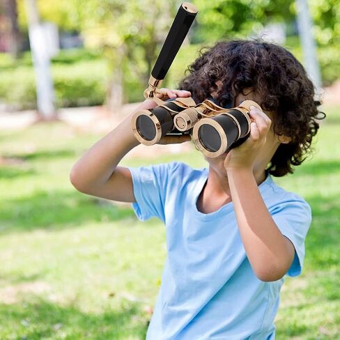 Opera Binocular Telescope Theater Portable 3X25 BK7 Optical Glass Clear Sharp Detailed Indoor Viewing Central Focus for Women Girls Children (Red) in Saudi Arabia