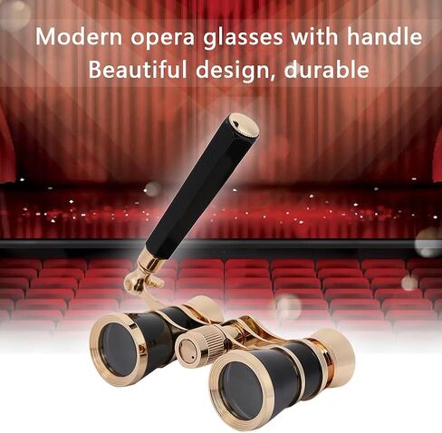 Opera Binocular Telescope Theater Portable 3X25 BK7 Optical Glass Clear Sharp Detailed Indoor Viewing Central Focus for Women Girls Children (Red) in Saudi Arabia