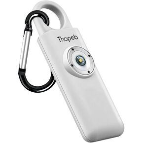 Thopeb® Personal Safety Alarm for Women – 130dB Loud Emergency Siren & SOS Strobe LED Light – Self Defense Keychain, College Dorm Room Essentials for Girls (Charcoal Black) in Saudi Arabia