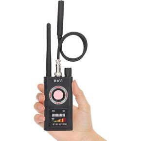 Hidden Camera Detector, Anti Spy RF Signal Detector & GPS Tracker Finder, Portable Bug Detector Device for GPS Locator/AirTag, Wireless Listening Device Scanner for Travel, Hotel, Car, Home Black in Saudi Arabia