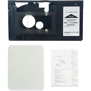 محول شريط كاسيت VHS-C لكاميرات الفيديو المزودة بمحرك مثالي لمشغل VCR ومشغل أشرطة الفيديو وVHS للتحويل الرقمي in Kuwait