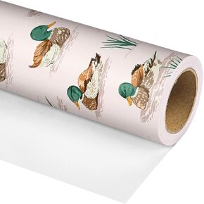 dtiafu repervible baby baby wrappling roll for boys اطفال الأطفال - غلاف هدية زرقاء مع بون بون القمر أنماط لعيد ميلاد دش الطفل المحايدة - إجمالي 28.5 قدم مربع in Kuwait
