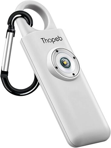 Thopeb® Personal Safety Alarm for Women – 130dB Loud Emergency Siren & SOS Strobe LED Light – Self Defense Keychain, College Dorm Room Essentials for Girls (Charcoal Black) in Saudi Arabia