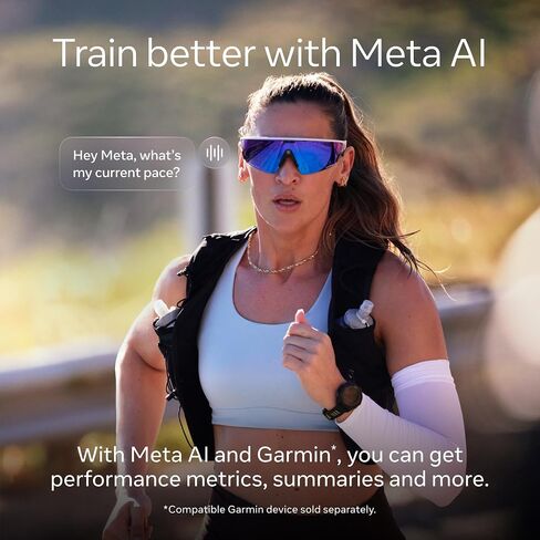 Oakley | Meta Vanguard with Meta AI, Audio, Photo, Video Compatibility - Black, Prizm™ 24K in Saudi Arabia